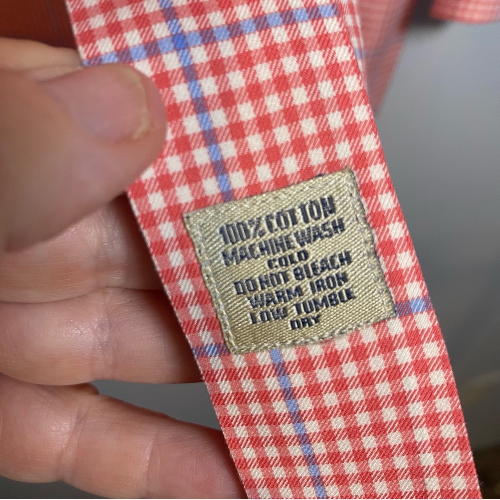 Peter Millar Gingham Plaid Collared Button Down S… - image 5